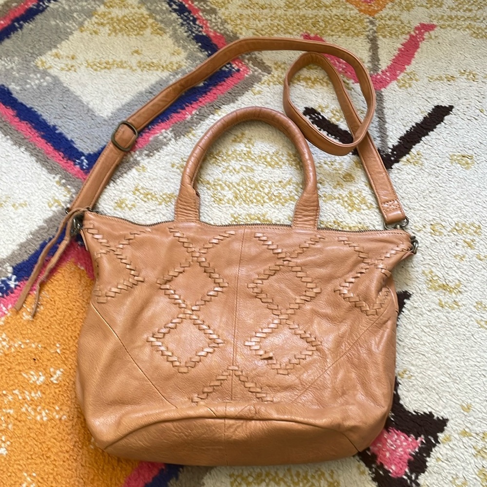 Day and Mood Anthropology leather cross body purse/ hobo bag